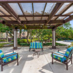 Outdoor community sitting area